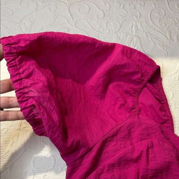 Nine West Fuchsia Mini Dress. 2X. Smocked back. - Picture 11 of 11